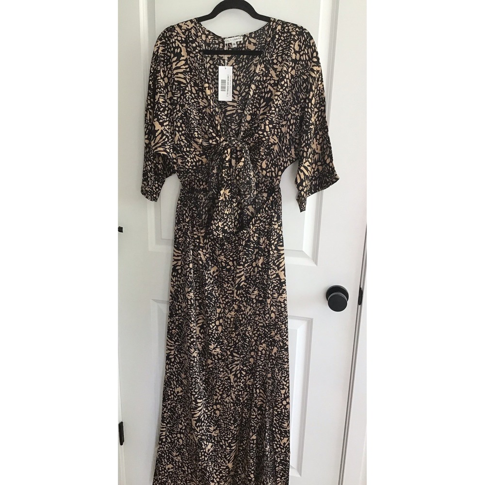 Baltic Born Morlana Maxi Dress Open Front XL NWT